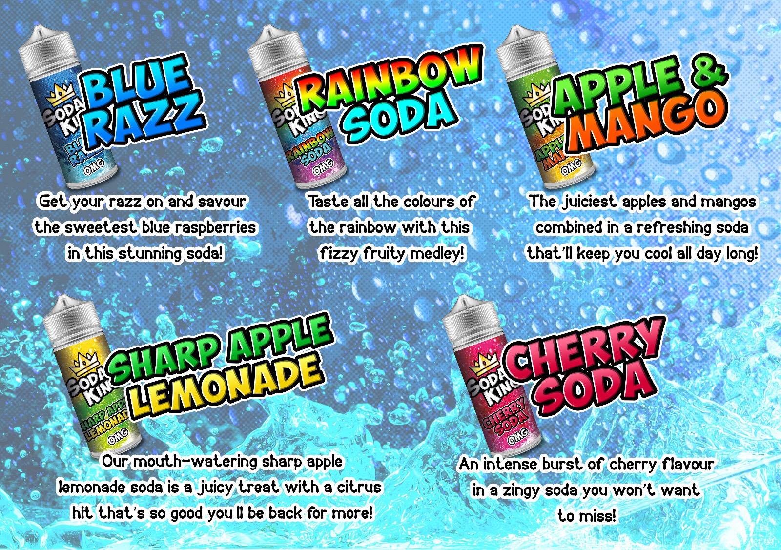 Soda King E Liquid 100ml Shortfill  70/30 VG/PG image 1