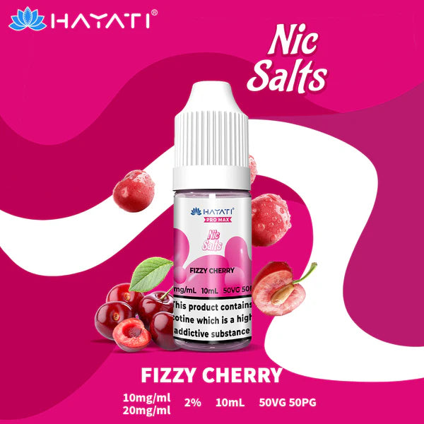 Hayati Pro Max Nic Salts 10ml - 10MG - Fizzy Cherry image