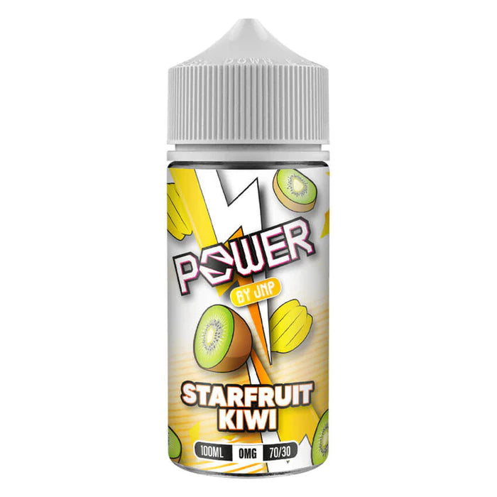 POWER by Juice N Power E-Liquid 100ml Shortfill 70/30 VG/PG - Starfruit Kiwi image
