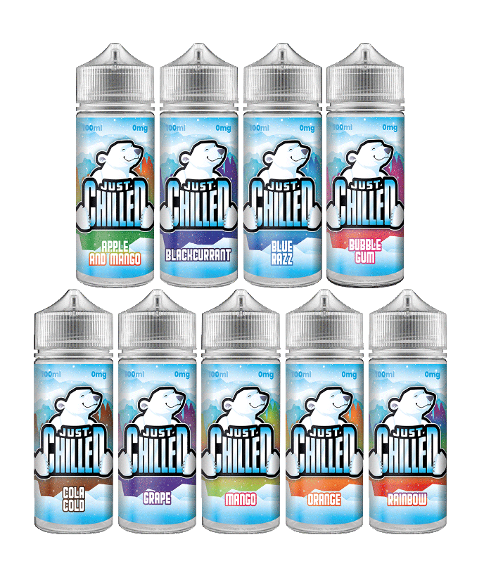 Just Chilled E Liquid Range 100ml Shortfill | Best Seller  70/30 VG/PG image 1