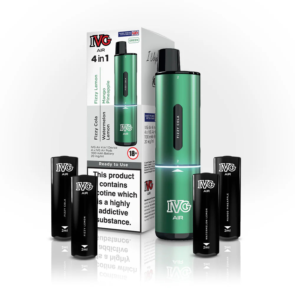 IVG Air 4-in-1 2400 Puffs Vape Pod Kit - Green Edition image