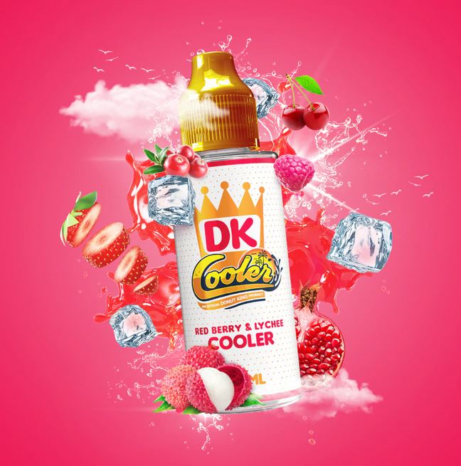 Donut King Cooler 100ml Shortfill E-Liquid  70/30 VG/PG - Red Berry & Lychee Cooler  image