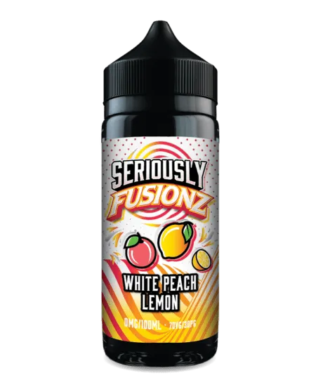 Seriously Fusionz by Doozy 100ml 70/30 VG/PG E-Liquid Shortfill - White Peach Lemon image