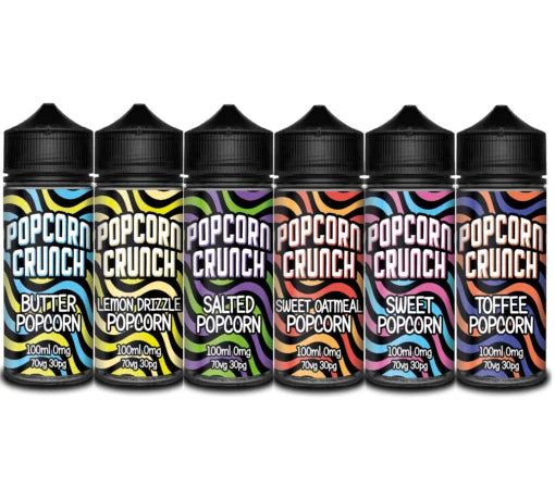 Popcorn Crunch 100ml E-Liquid Shortfill 70/30 VG/PG image 0