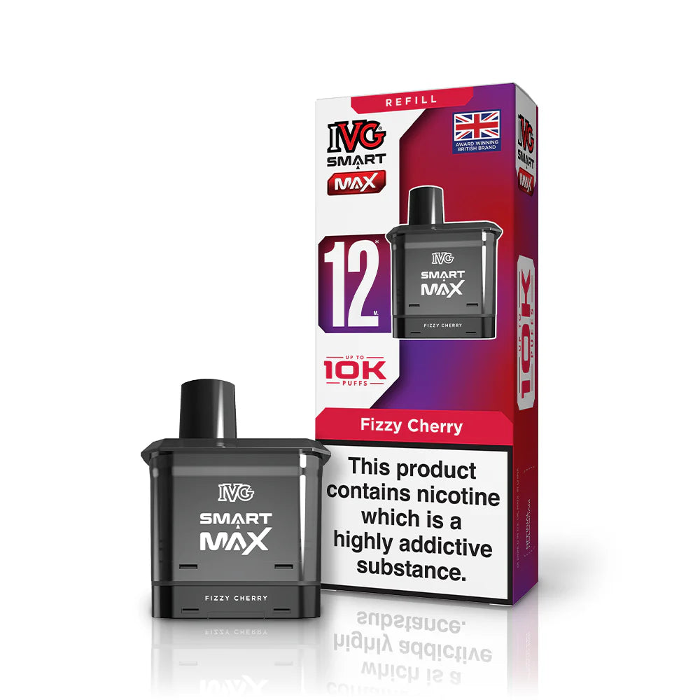 IVG Smart Max Prefilled Pod – 10K Puffs - Fizzy Cherry image