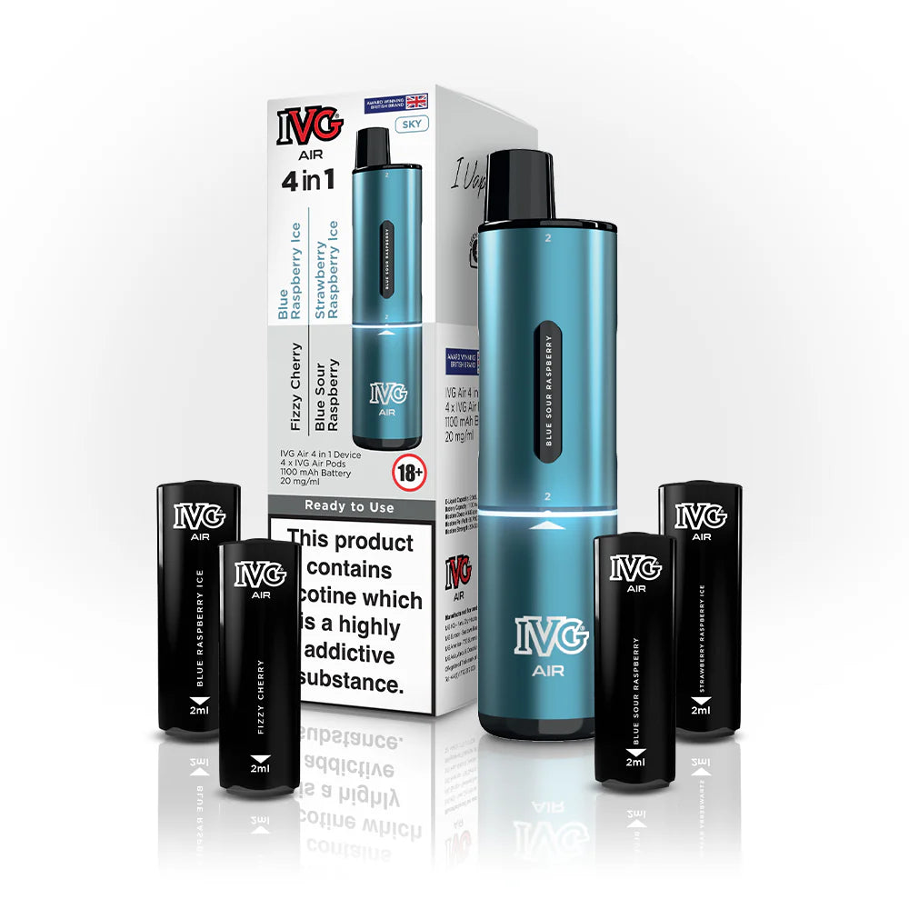 IVG Air 4-in-1 2400 Puffs Vape Pod Kit - Sky Edition image