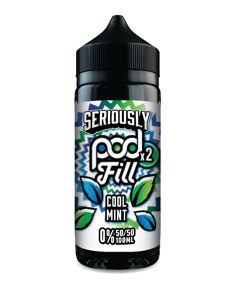 Seriously Pod Fill X2 by Doozy 100ml 50/50 E-Liquid Shortfill - Cool Mint image