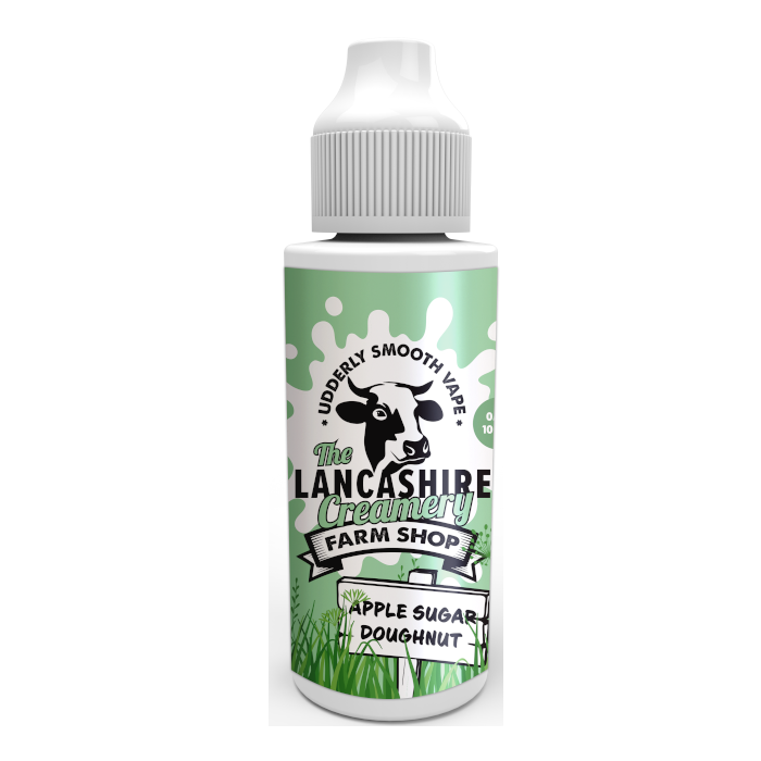 Lancashire Creamery 100ml 70/30 VG/PG E-Liquid Shortfill - Apple Sugar Doughnut image