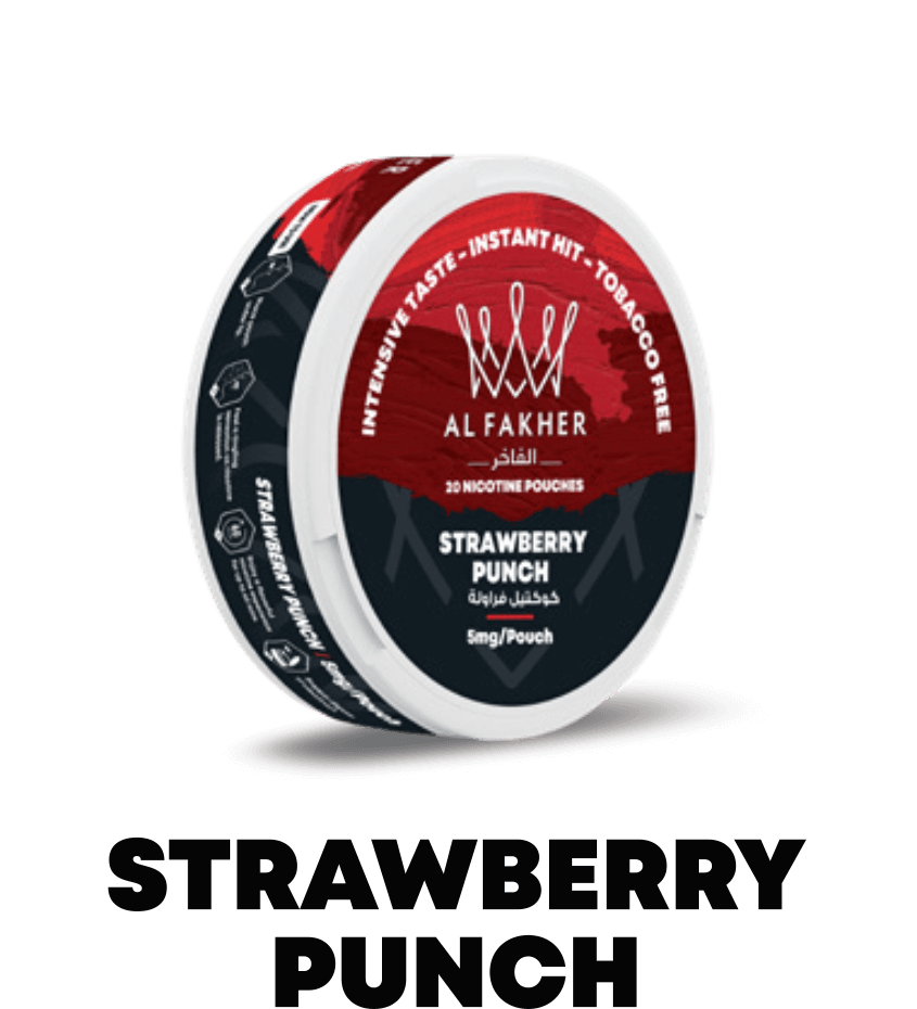 Al Fakher (UAE) Nicotine Pouch 20mg 20pcs/pack - Strawberry Punch image