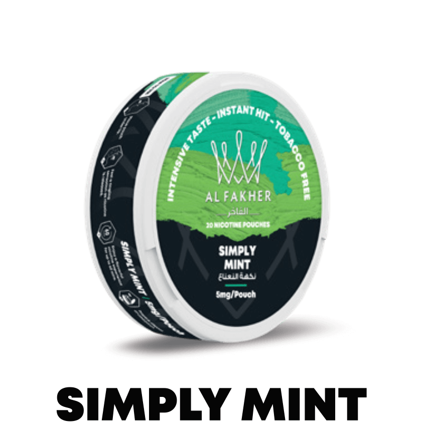 Al Fakher (UAE) Nicotine Pouch 20mg 20pcs/pack - Simply Mint image
