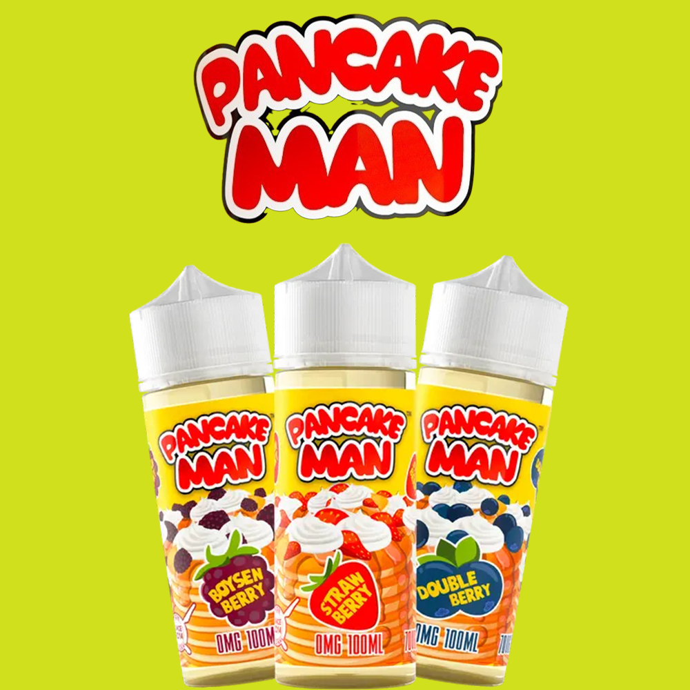 Pancake Man 100ml E-Liquid Shortfill 70/30 VG/PG image 1