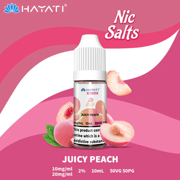 Hayati Pro Max Nic Salts 10ml - 10MG - Juicy Peach image