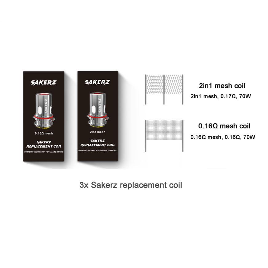 HorizonTech SAKERZ Replacement Coil 3pcs/Pack image 0