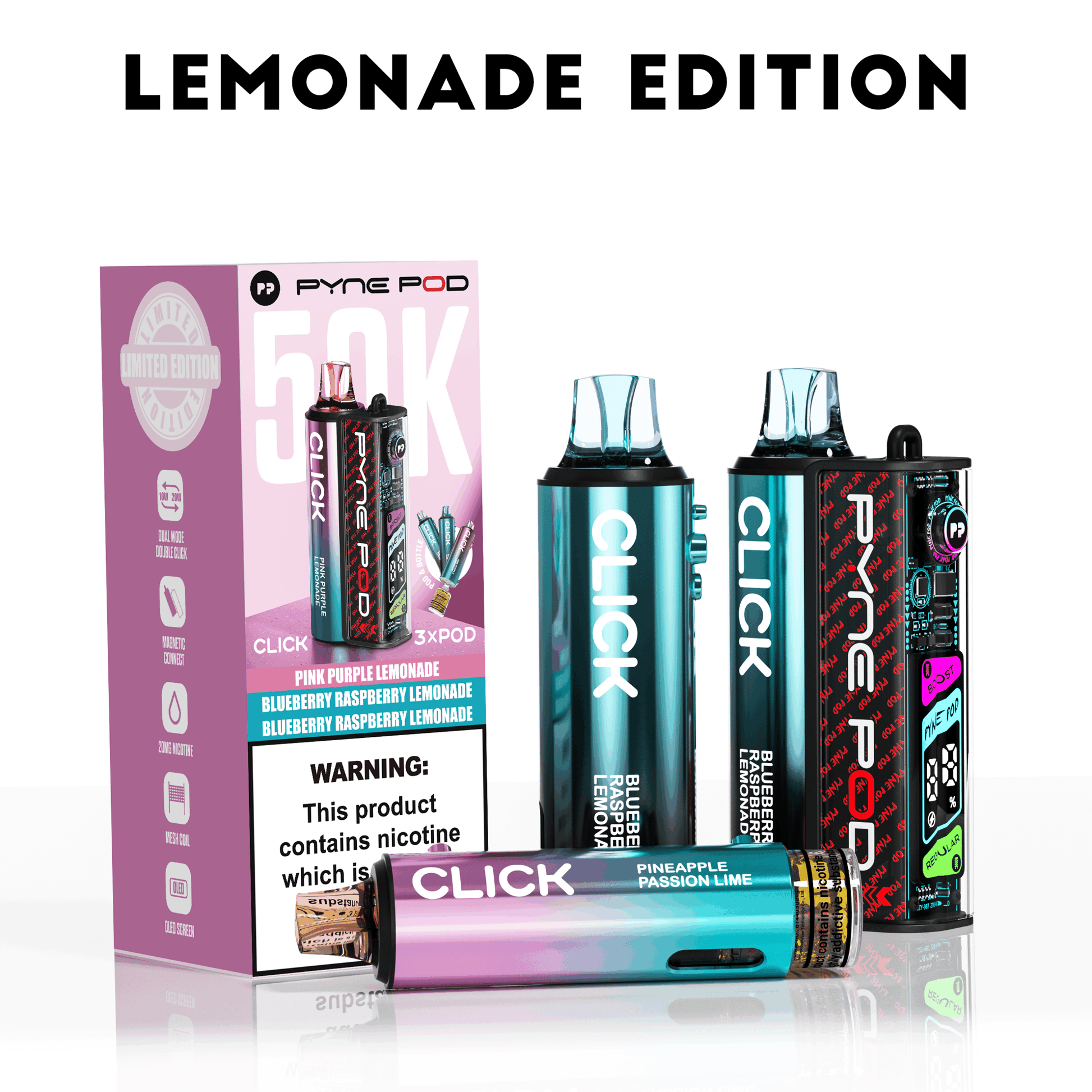 Pyne Pod Click 50K Prefilled Pod Kit - Lemonade Edition image