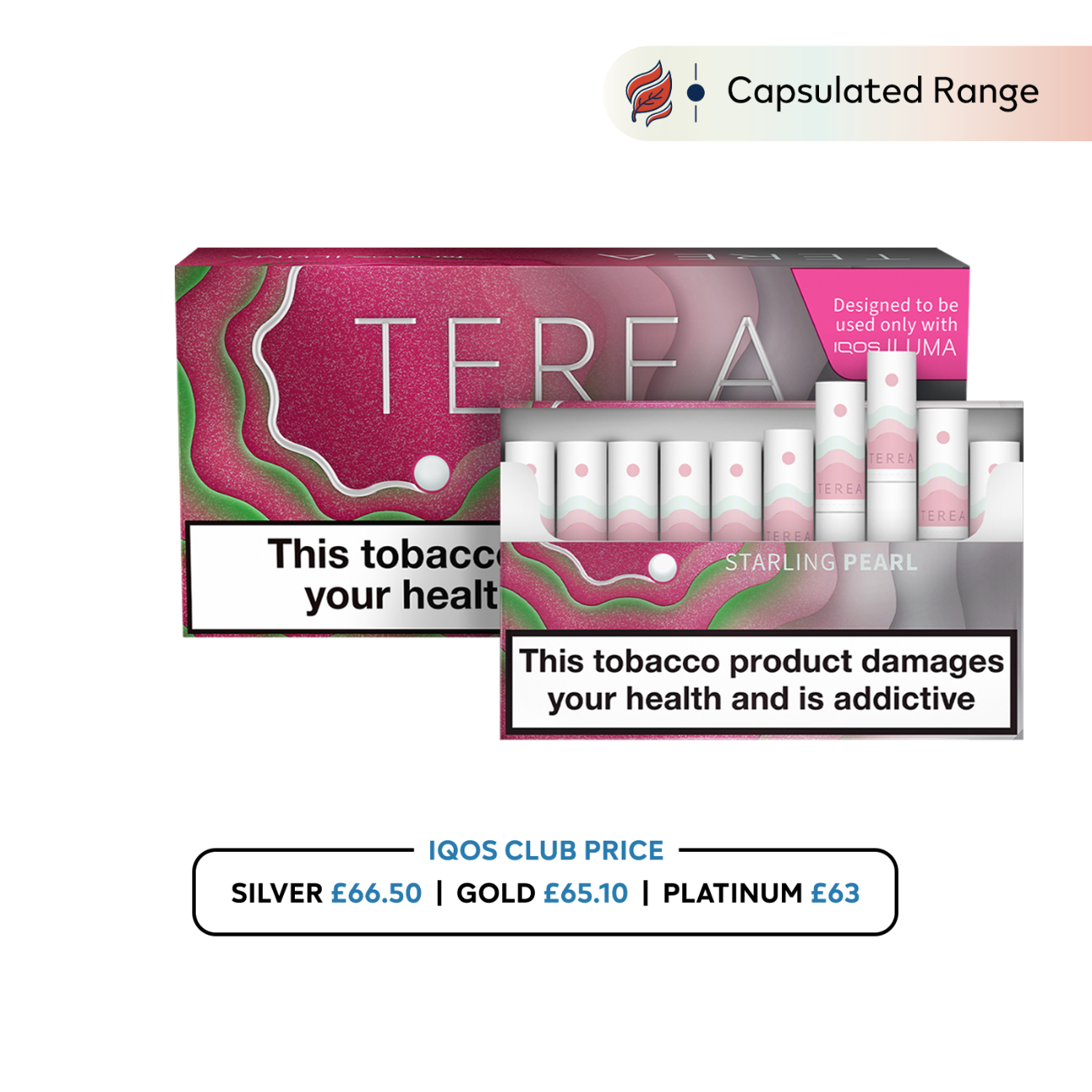 IQOS TEREA | Heat-Not-Burn Tobacco Sticks | 15 Variants (20pcs/pack) - Starling Pearl image