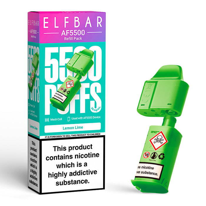 Elf Bar AF5500 Prefilled Pods - Lemon Lime image