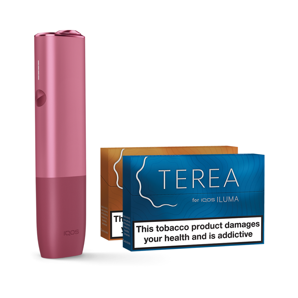 IQOS ILUMA ONE Starter Kit | Sunset Red | Free (2 Pack) of TEREA Sticks image 0