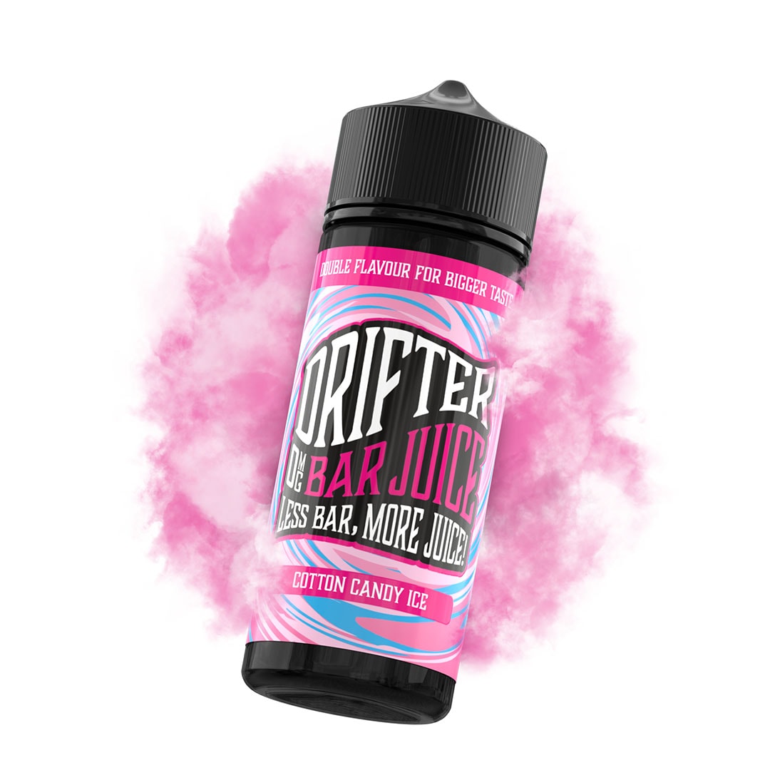 Drifter Bar Juice 100ml E-Liquid Shortfill 50/50 VG/PG - Cotton Candy Ice image