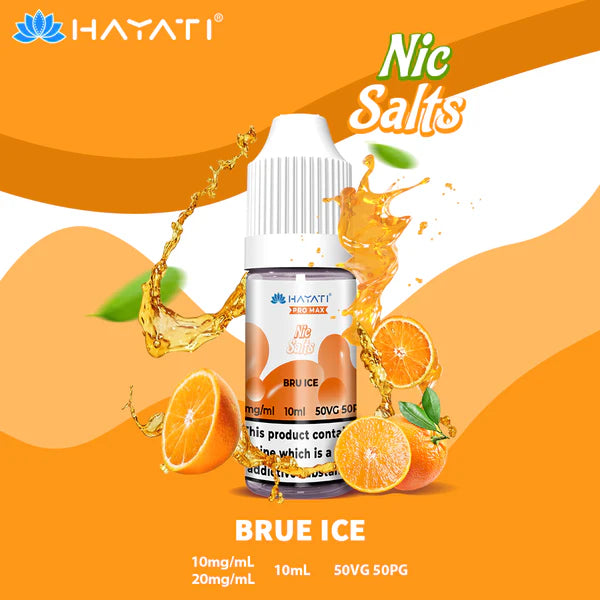 Hayati Pro Max Nic Salts 10ml - 10MG - Bru Ice image