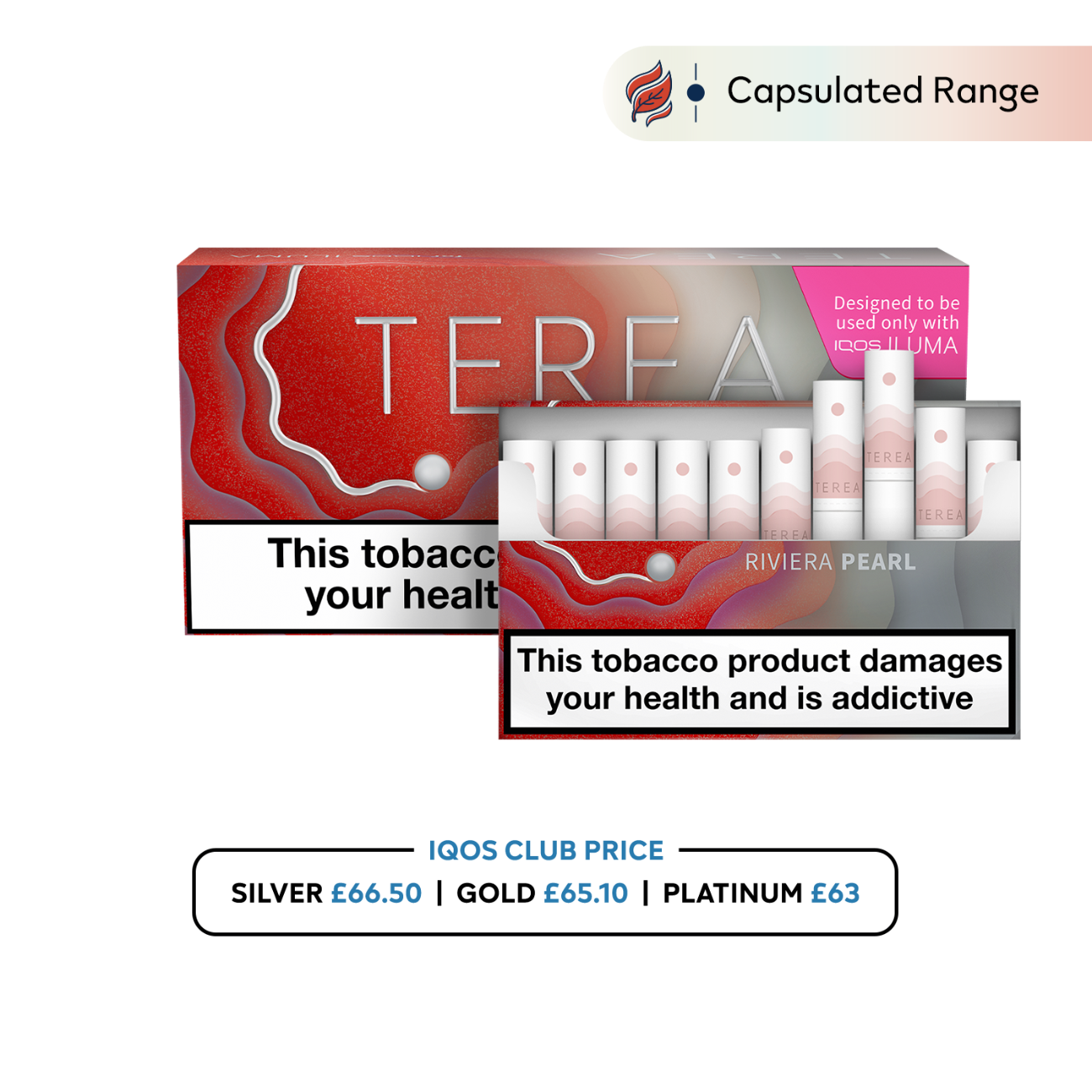 IQOS TEREA | Heat-Not-Burn Tobacco Sticks | 15 Variants (20pcs/pack) - Riviera Pearl image