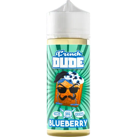 French Dude 100ml E-Liquid Shortfill 70/30 VG/PG - Blueberry image