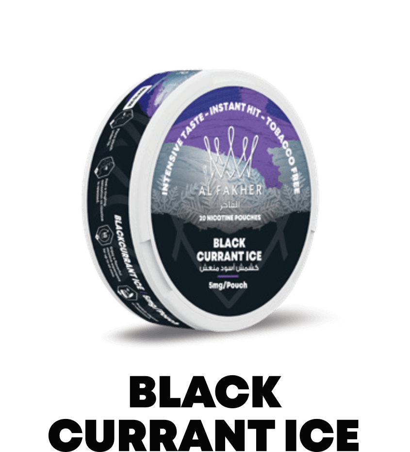 Al Fakher (UAE) Nicotine Pouch 20mg 20pcs/pack - Blackcurrant Ice image