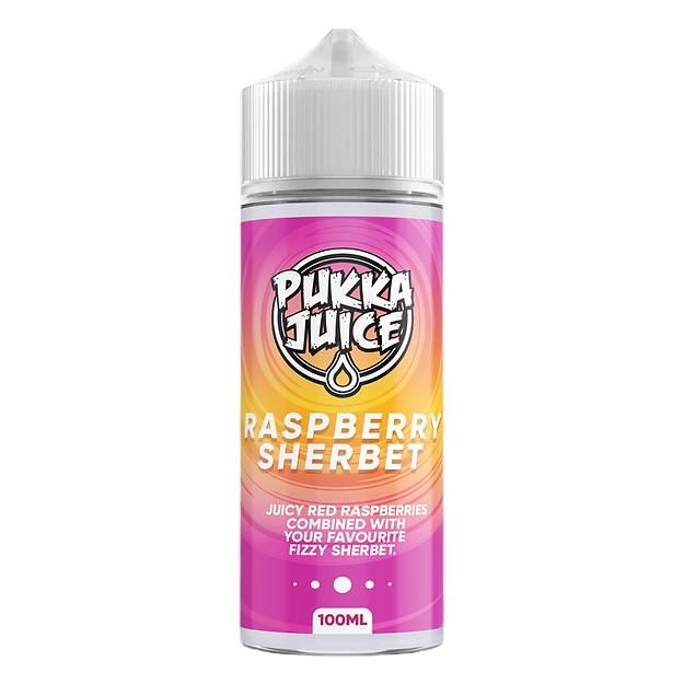 Pukka Juice 100ml E-Liquid Shortfill 70/30 VG/PG - Raspberry Sherbet image