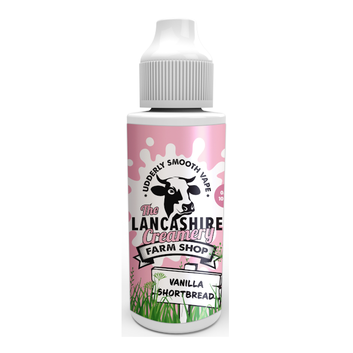 Lancashire Creamery 100ml 70/30 VG/PG E-Liquid Shortfill - Vanilla Shortbread image