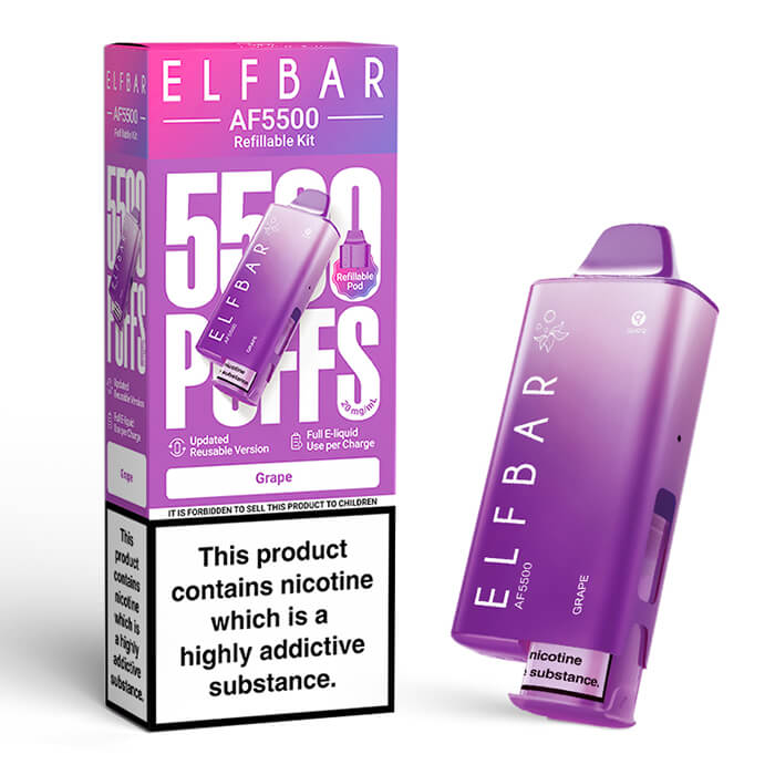 Elf Bar AF5500 Prefilled Pod Vape Kit - Grape image