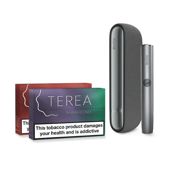 IQOS ILUMA Starter Kit | Free (2 Pack) of TEREA Sticks - Pebble Grey image