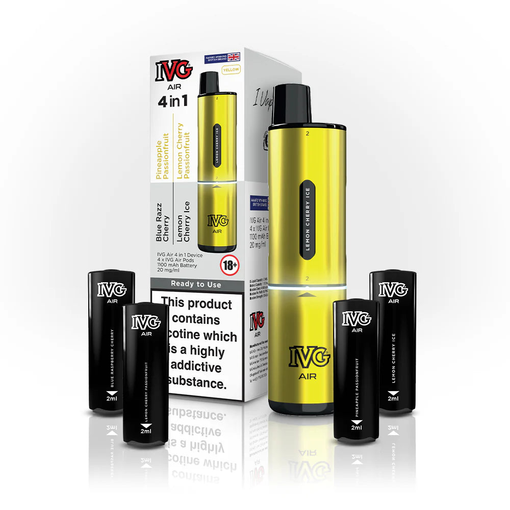 IVG Air 4-in-1 2400 Puffs Vape Pod Kit - Yellow Edition image