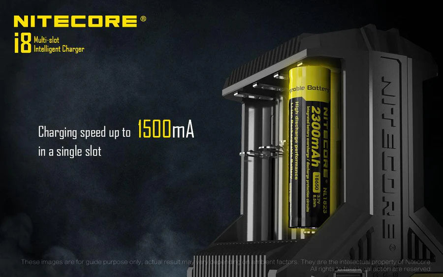 Nitecore I8 Intellicharger | 8 Bay Li-ion/NiMH Battery Charger image 4