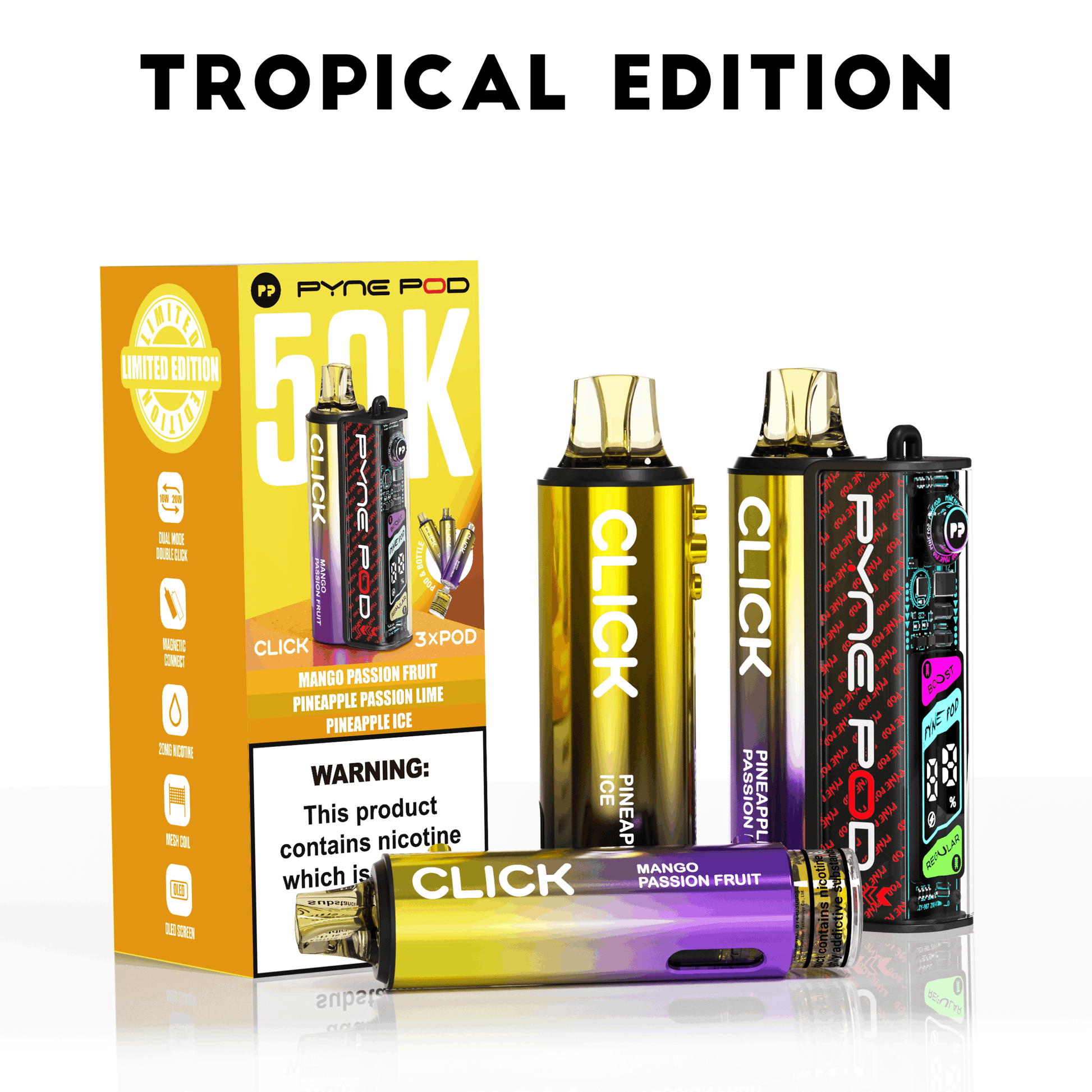 Pyne Pod Click 50K Prefilled Pod Kit - Tropical Edition image