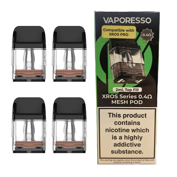 Vaporesso XROS PRO Replacement Pods 0.4 Ohm 4pcs/pack image 2