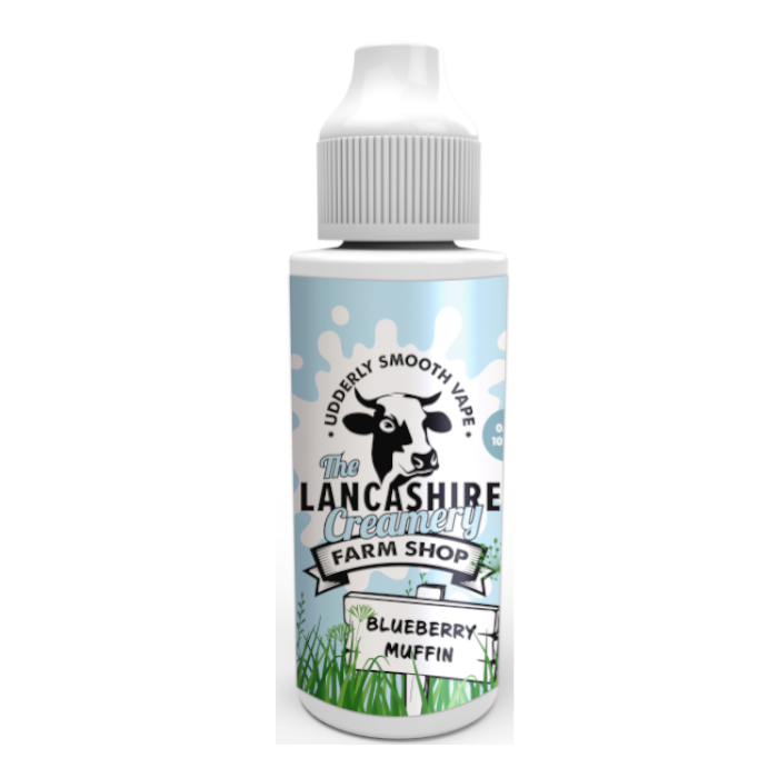Lancashire Creamery 100ml 70/30 VG/PG E-Liquid Shortfill - Blueberry Muffin image