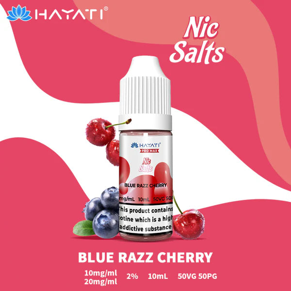 Hayati Pro Max Nic Salts 10ml - 10MG - Blue Razz Cherry image