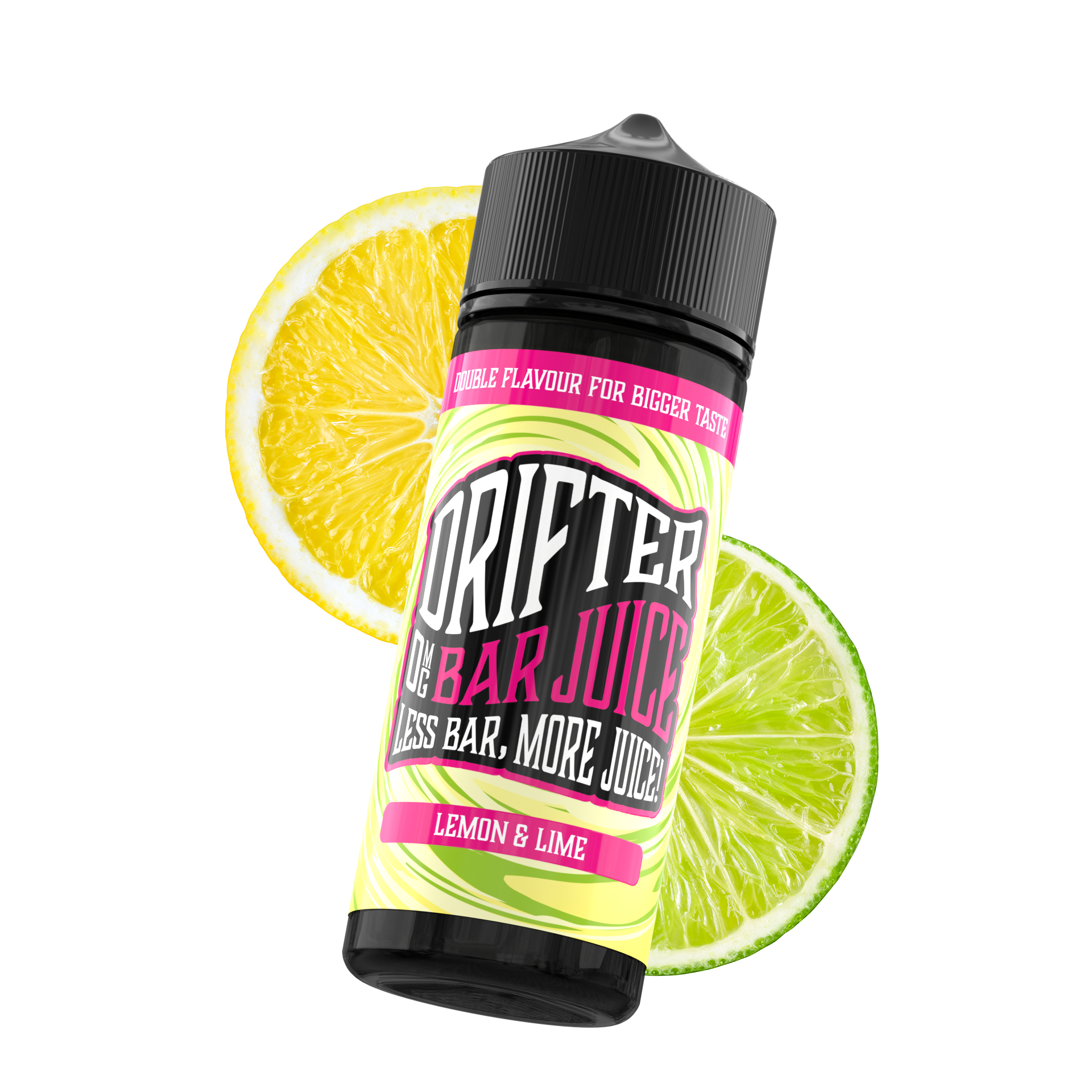 Drifter Bar Juice 100ml E-Liquid Shortfill 50/50 VG/PG - Lemon and Lime image