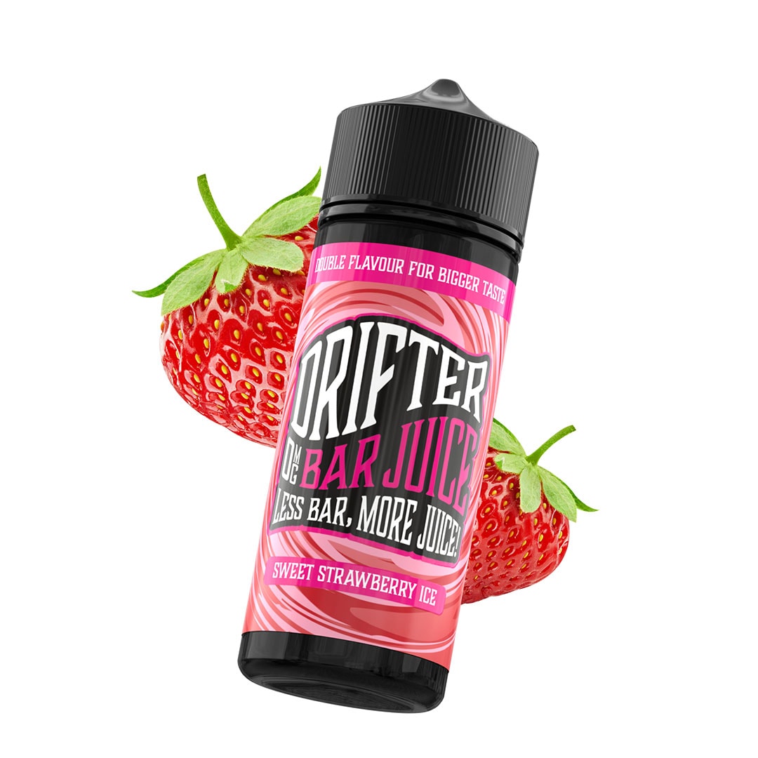 Drifter Bar Juice 100ml E-Liquid Shortfill 50/50 VG/PG - Sweet Strawberry Ice image