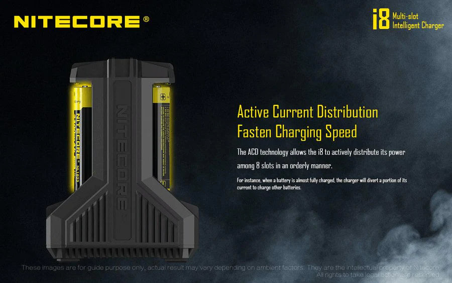 Nitecore I8 Intellicharger | 8 Bay Li-ion/NiMH Battery Charger image 5
