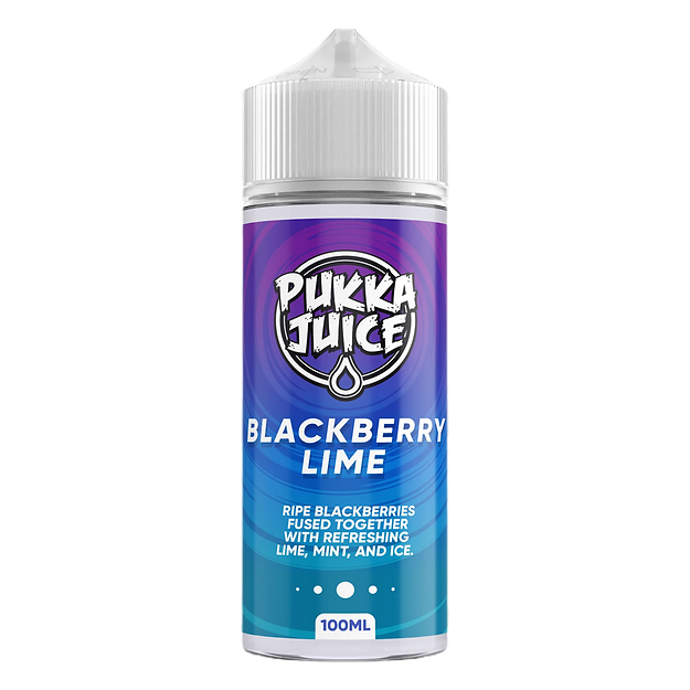 Pukka Juice 100ml E-Liquid Shortfill 70/30 VG/PG - Blackberry Lime image