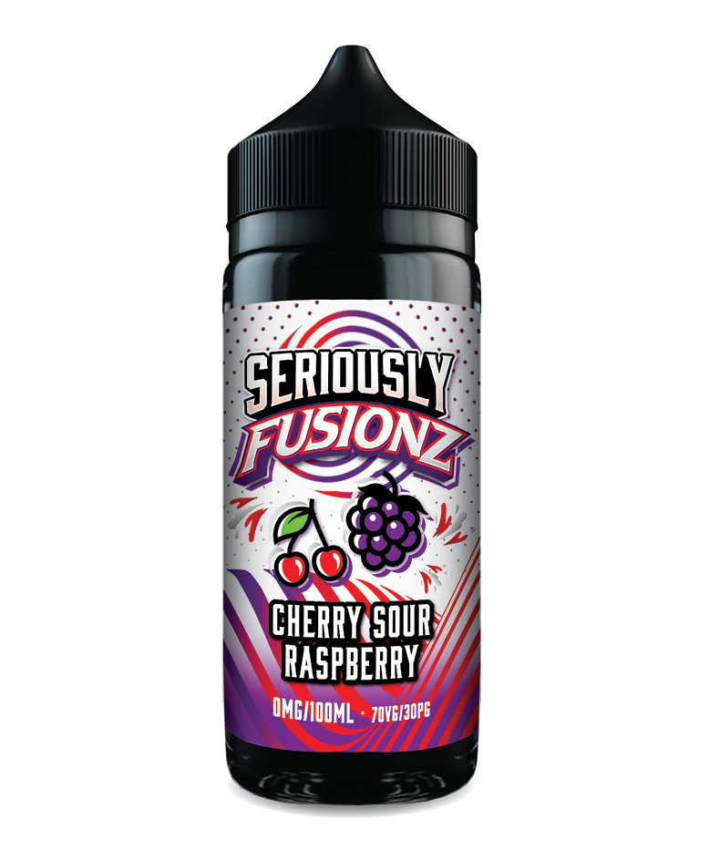Seriously Fusionz by Doozy 100ml 70/30 VG/PG E-Liquid Shortfill - Cherry Sour Raspberry image