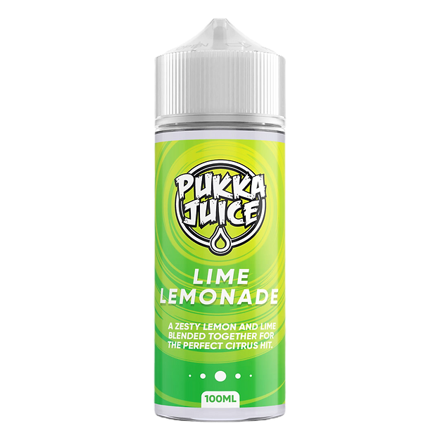 Pukka Juice 100ml E-Liquid Shortfill 70/30 VG/PG - Lime Lemonade image