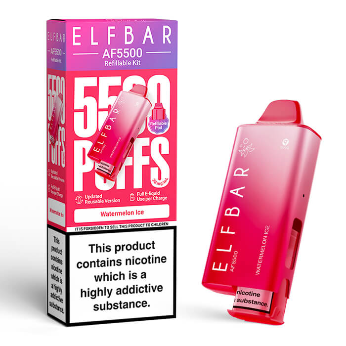 Elf Bar AF5500 Prefilled Pod Vape Kit - Watermelon Ice image