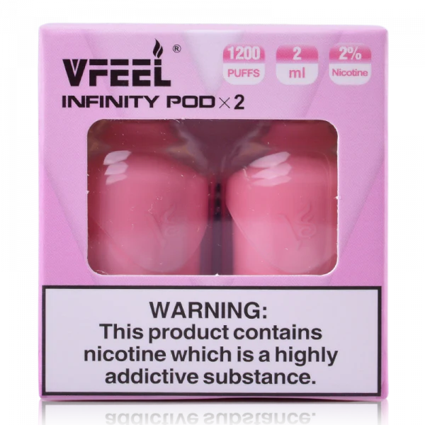 VFEEL Infinity 1007 Prefilled Pods | 20mg 2-pods/pack £3.99 - Pink Lemonade image