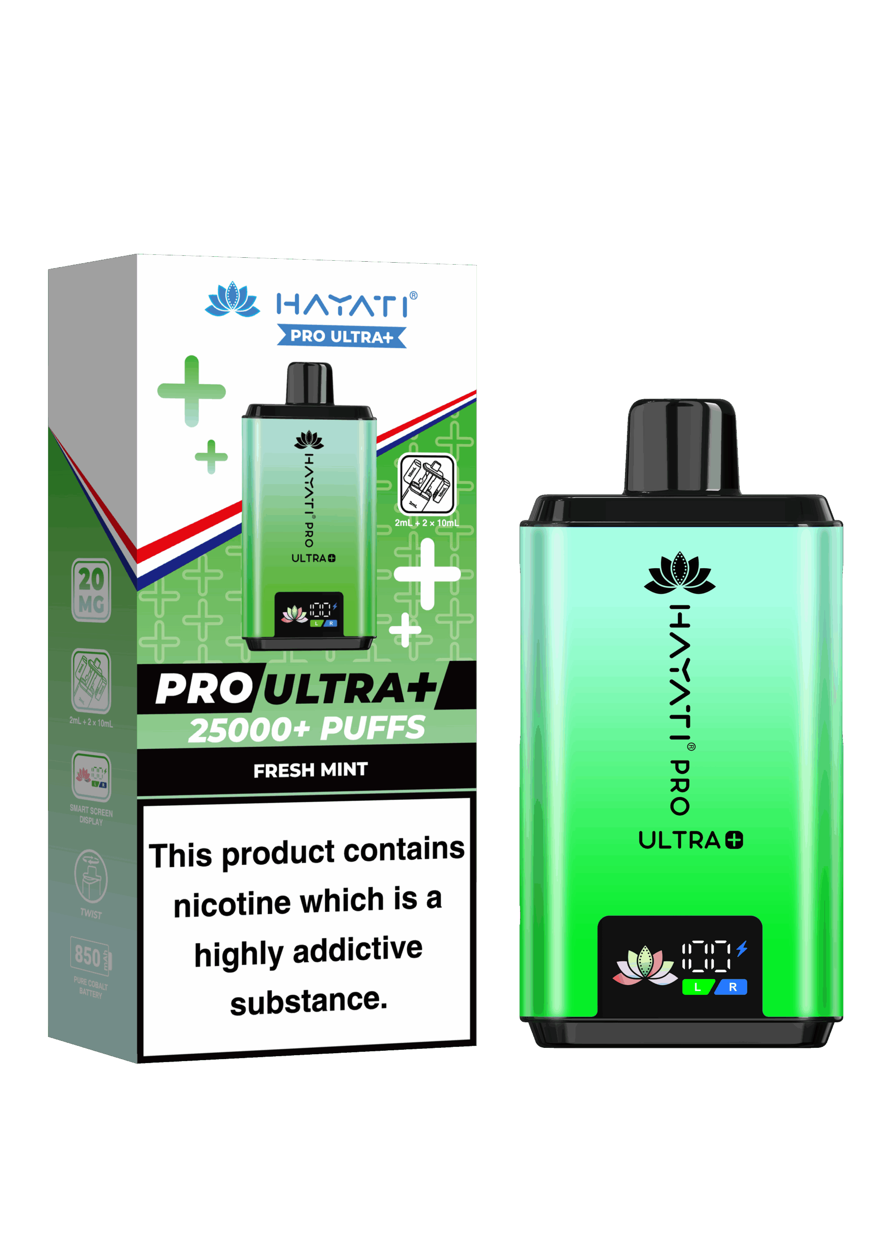 Hayati Pro Ultra Plus 25K Prefilled Vape Kit - Fresh Mint image