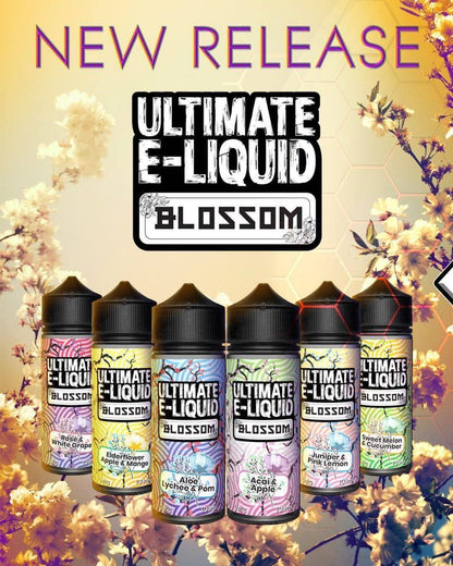 Ultimate E Liquid Blossom Range 100ml Shortfill  70/30 VG/PG image 0
