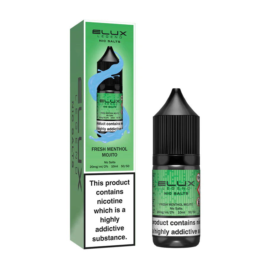 Elux Legend Nic Salts 10ml - 20MG - Fresh Menthol Mojito image