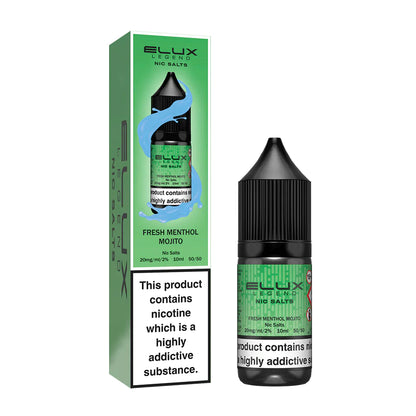 Elux Legend Nic Salts 10ml - 20MG - Fresh Menthol Mojito image