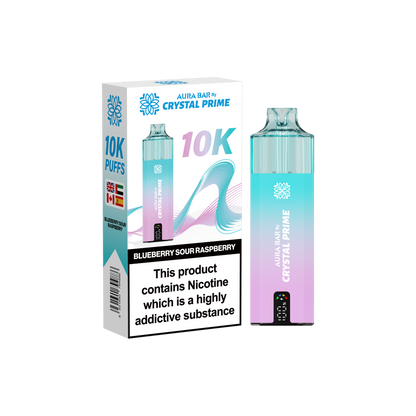Crystal Prime Aura Bar 10K Prefilled Vape Kit - Blueberry Sour Raspberry image