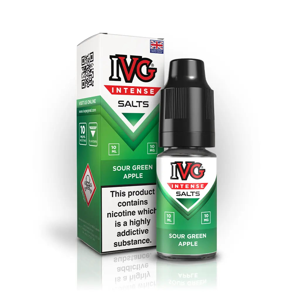 IVG Intense Nic Salts - 10mg - Sour Green Apple image
